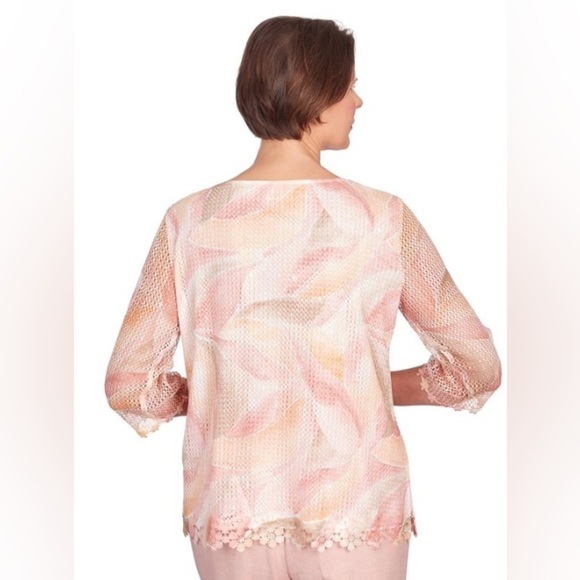 Alfred Dunner Top Pink Size Petite Small - Picture 4 of 8